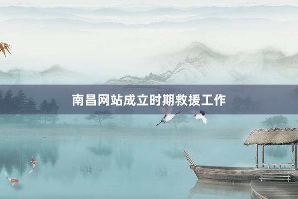 南昌网站成立时期救援工作